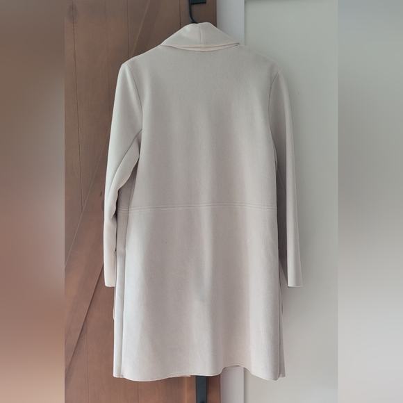 EUC Zara Faux Suede Ecru Long Jacket/Duster size Small - Picture 3 of 5
